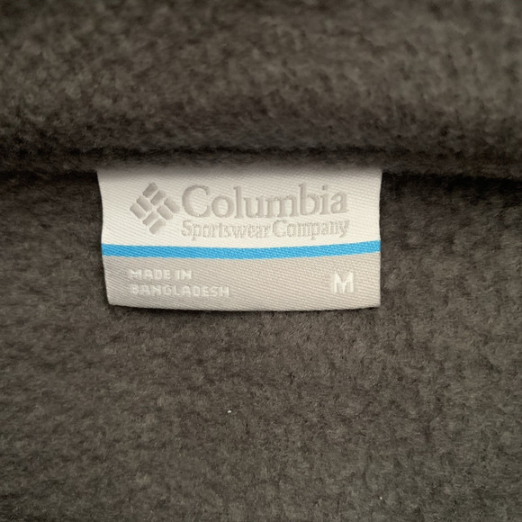 Columbia Steens Mountain Half Snap Pullover Mens Sz Medium Fleece Sweater Gray - Picture 2 of 6